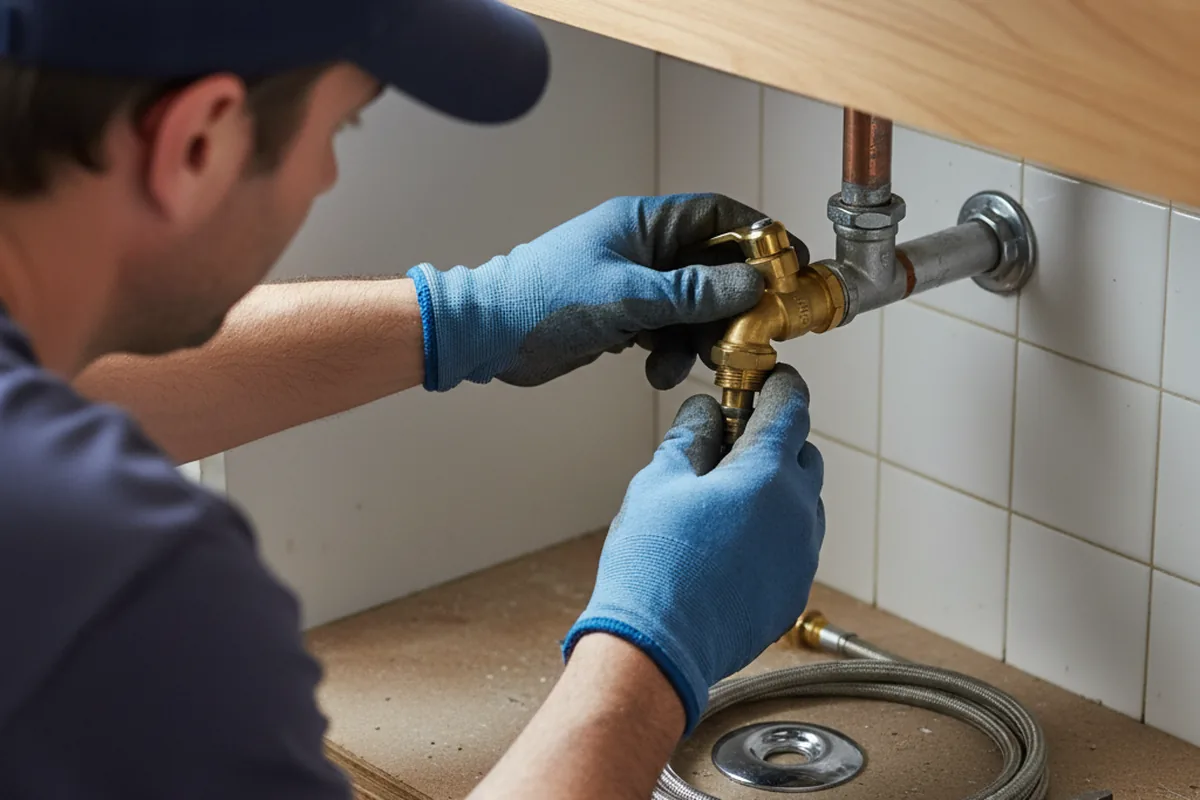 Shutoff valve and fitting work during Emergency Plumbing in Linthicum Heights